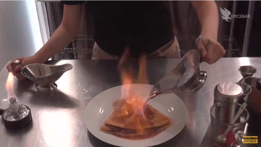 crepa flameada